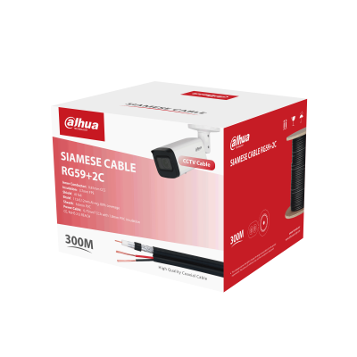 Câble coaxial Dahua RG59 — vendu au mètre (bobine 300 m)
