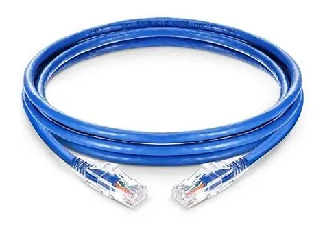 [ADR-CABLE-0005] Cat.6A 10G STP 26 AWG PVC Patch Cord 0.5m bleu