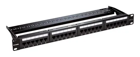 D-Link Patch Panel 24 ports full loaded