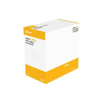 [ADR-CABLE-0008] Dahua 305m Outdoor F/UTP CAT6 Network Cable (Black, PE sheath)