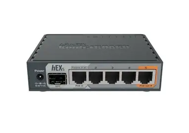 MikroTik hEX S 5-port SFP dual-core router (RB760IGS)