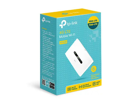 Routeur mobile 4G LTE Cat 4, Wi-Fi N300 double bande et batterie 2 000 mAh – TP-Link M7300