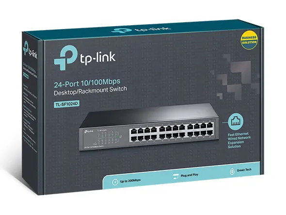 Switch non administrable 24 ports Fast Ethernet rackable – TP-Link TL-SF1024D