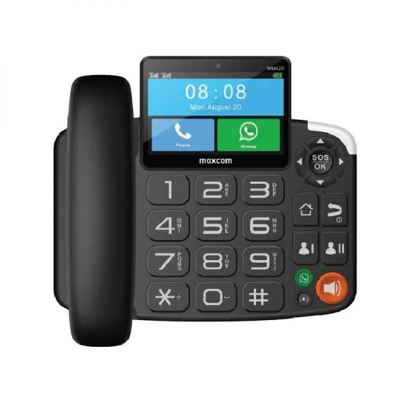 Téléphone GSM/4G fixe Android avec WhatsApp – Maxcom MM42D SE