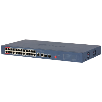 26-Port Cloud Managed Desktop Switch with 24-Port PoE